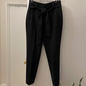 Halogen (Nordstrom) Belted Black Pants -  Size 4 Petite